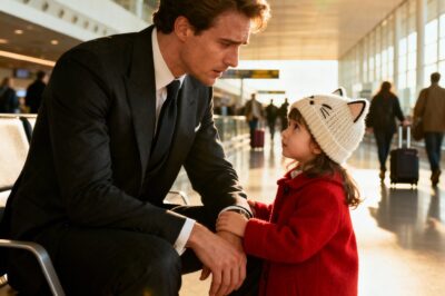 “Are you lost too, sir?” the little girl asked the lonely CEO at the airport. What he did next changed everything.