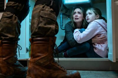 My husband came home from his business trip a day earlier than planned. Moments later, there was a knock at the front door. “It’s Dad, Mom!” a voice called from outside. But my eight-year-old daughter grabbed my hand tightly and whispered, “Mom… that’s not Dad. We need to hide.” I pulled her with me, and we hid inside the kitchen cupboard. What happened next was beyond anything I could have imagined…