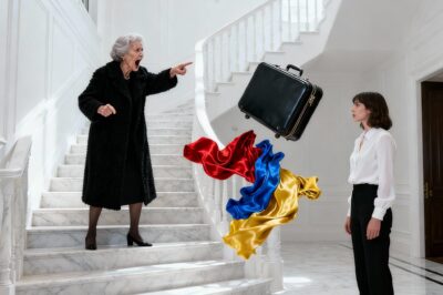 “Get out of my house, you gold-digger!” — Dona Gloria screamed, throwing my suitcase down the stairs. My clothes scattered all over the marble floor.