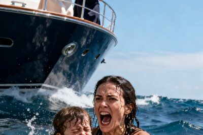 On my father’s luxury yacht, my young daughter and I were suddenly pulled back. I turned around, and my aunt calmly murmured that I would disappear as if I had never been born.