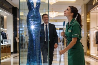 Seven years after the divorce, he ran into his ex-wife working as a cleaner—silently staring at a million-dollar dress.