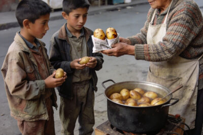 A poor old woman fed two starving children for months… then they disappeared without saying goodbye. Twenty years later, the truth came to light.