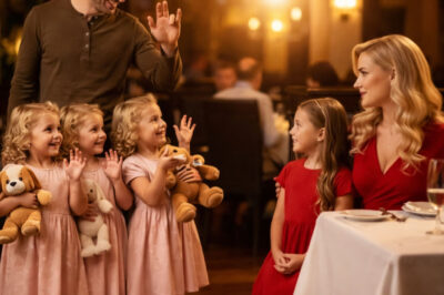 The deaf daughter of a billionaire CEO was sitting alone… until triplets asked her a question in sign language: “Can we be your friends?”