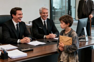 “I’ve only come to return this envelope,” said the homeless boy… until the millionaire saw its contents and froze..