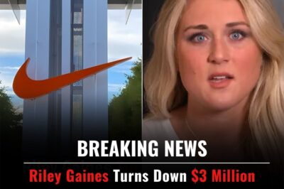 Riley Gaines has reportedly turned down a massive $3 million partnership with Nike — but it’s her blunt reasoning that’s setting the internet on fire: “I wouldn’t save their woke brand for $3 billion.” The bold rejection has sparked fierce debate across social media. What really happened behind the scenes, and why did she walk away from such a huge deal?