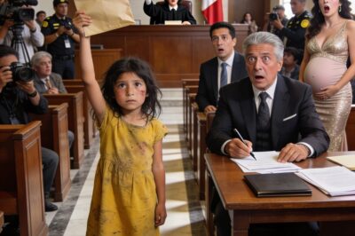 He was about to pay 980 million pesos to his pregnant ex-wife when, suddenly, a street girl burst into the courtroom, held up an envelope, and shouted: