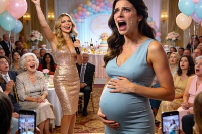 What would you do if your own family humiliated you in front of an entire wedding crowd for refusing to sell your stock portfolio for your brother’s honeymoonAt my own baby shower, my sister grabbed the microphone and held up my ultrasound. “Look! Her baby is disabled!” she laughed. My mother chuckled and said, “Only an idiot would keep something like that.” I stood up, furious—but before I could say a word, my sister drove her heel into my stomach. And what happened next… changed everything.