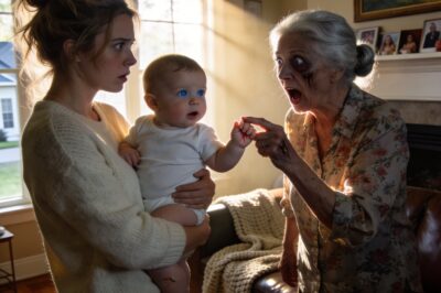 When my son was born, I finally brought him to meet my mother for the first time. He was only one year old and still couldn’t speak. But that day, the moment my mother touched his hand, her face changed. She suddenly shouted, “Get away from this child right now!” I stared at her in confusion. “What do you mean?” I asked. Trembling, she whispered, “Look at this…”