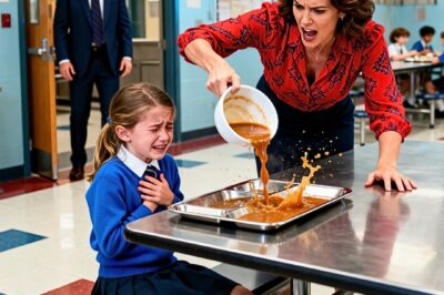 Millionaire visits his daughter in the school cafeteria and sees what the teacher did and is filled with rage…