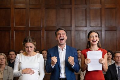 I was eight months pregnant when my billionaire husband smirked across the courtroom and said, ‘You’ll leave with nothing, Allison.’ He thought my baby bump made me weak. He thought his prenup had already buried me. But then my lawyer stood up and revealed the one clause his family had prayed I’d never discover. That was the moment his smile disappeared… and everything changed.