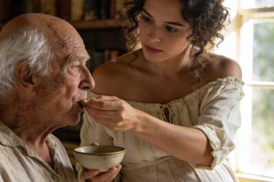 “I married my 80-year-old neighbor to save his house… and then I got pregnant and his family came for blood…