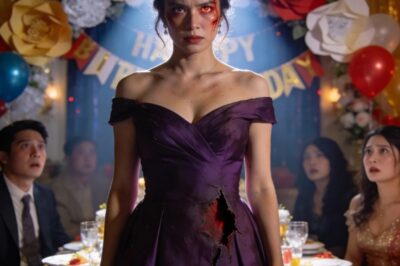 “They Tore Her Dress at His Birthday Party—But What She Did Next Destroyed Their Lives Forever.”