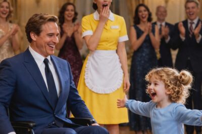 At that wedding, the man in the wheelchair seemed nonexistent… until a little girl in a scarlet dress changed everything in an instant.