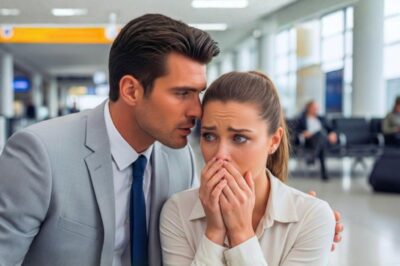 They abandoned her at the airport and the Billionaire whispered to her, “Travel with me and forget about it.”