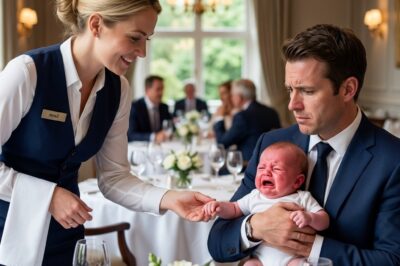 The millionaire’s baby wouldn’t stop crying in the fancy restaurant… until the shyest waitress did the unthinkable.