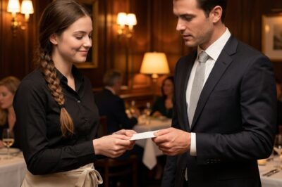 A HANDWRITTEN NOTE from a HUMBLE WAITRESS left the MILLIONAIRE SPEECHLESS.