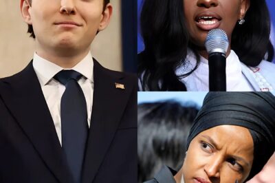 MSNBC Town Hall Explodes Into Viral Showdown As B.a.r.r.o.n T.r.u.m.p Fires Back At Ilhan Omar’s Jab And J@smine Cr0ckett Steps In, Igniting Nationwide Debate