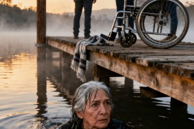 They pushed my wheelchair into the lake and whispered, “It’s gone… that’s eleven million guaranteed.” But they didn’t know I could swim… or that the camera had already recorded everything.