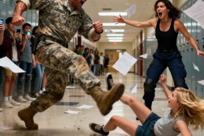 “Silence!” They kicked the girl for saying her mother was a Navy SEAL, and then she stormed into the house.