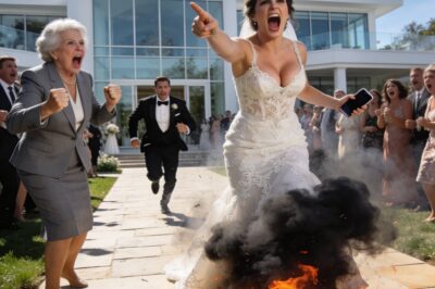 My mother-in-law set my wedding dress on fire in front of me right before the ceremony, laughing as the fabric burned