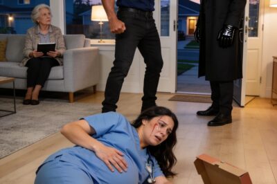 When I came home late from the hospital, my husband slapped me hard and screamed, “Do you know what time it is, you useless b!.tch? My mother and I are starving!” I tried to explain I’d been rushed to the ER—but the answer was more blows. Outside the door, my father stood frozen, watching it all. They never realized who he really was…