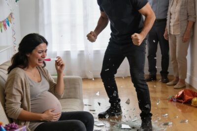 My husband sl@pped me when I announced my pregnancy, but the test results were even worse…