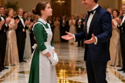 “If you dance the waltz, I’ll clean the ballroom,” laughed the millionaire, but the maid shone like a star…