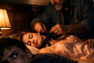 “Dad, who is that man who always touches Mom’s body with a red cloth every time you sleep?”…