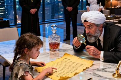 “This document is fake,” said the maid’s little daughter, in perfect Arabic