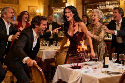 When I refused to pay the bill at that luxury restaurant, he looked at me as if he didn’t know me. His mother laughed, enjoying it. Then—boom!—he threw wine in my face. “You pay, or this ends here,” he growled. The silence cut into my skin, and my heart… burned. I wiped myself slowly, held his gaze, and said, “Fine.” Because what I did next didn’t just leave them speechless… it left them with no way out.