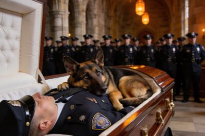 The K9 refused to leave his partner’s casket — and then the officers discovered the truth