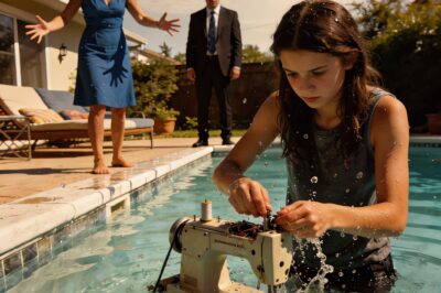 My 16-year-old daughter struggled for months to buy her dream sewing machine. When she didn’t finish her homework fast enough, her stepmother threw the machine into the pool, and my ex-husband just watched.
