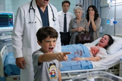 When the doctors told me my newborn had “passed away,” my mother-in-law leaned close to my ear and whispered coldly, “God just spared this world from your bloodline.” My sister-in-law nodded beside her. My husband wouldn’t even look at me—he simply turned his back. Then my eight-year-old son pointed toward the nurse’s cart and said quietly, “Mom… should I give the doctor the stuff Grandma hid in my baby brother’s milk?” In that instant, the entire room went silent.