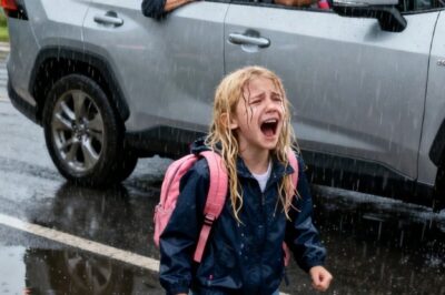 At school pickup, my parents drove away with my brother’s kids right in front of my daughter. When she ran toward the car expecting her usual ride home, my mother rolled down the window and said, “Walk home in the rain like a stray.”
