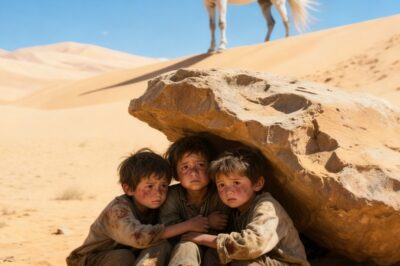 A RICH MAN ABANDONS HIS 4 SICK CHILDREN IN THE DESERT, BUT THE HORSE SAW EVERYTHING AND…