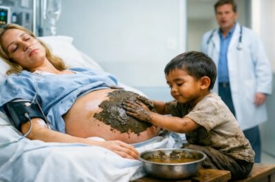 A pregnant woman was in a coma for eight months… until a child smeared mud on her belly and…