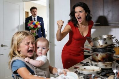 After Their Mother’s ᴅᴇᴀᴛʜ, Two Sisters Are Forced to Scrub 50 Pots by Their Stepmother… Until Their Billionaire Father Sees Everything