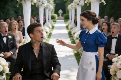 The Mafia Boss Was Left Alone in His Wheelchair on His Wedding Day… Then the Housekeeper Did Something That Shocked Everyone