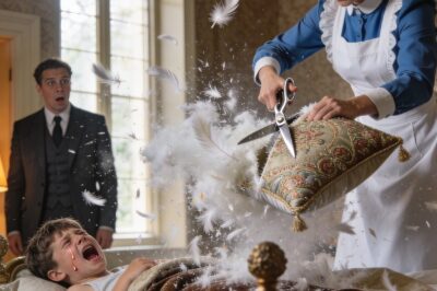 MILLIONAIRE’S SON SCREAMED IN HIS SLEEP EVERY NIGHT… UNTIL THE NANNY OPENED HIS PILLOW AND SAW THE SH0CKING TRUTH…
