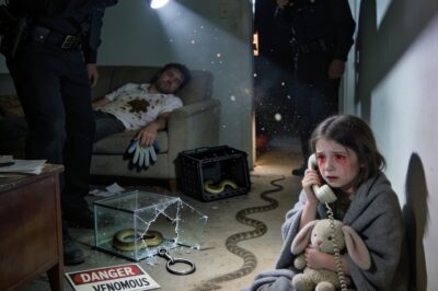 A little girl called 911 crying: “Daddy’s snake is so big it hurts!”… When the police arrived at the house, they discovered a truth so dark that no one in the neighborhood ever looked at that house the same way again.