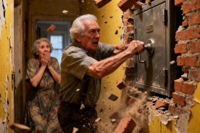 Our own children locked us in the basement… without imagining what my husband had hidden behind the wall for decades.