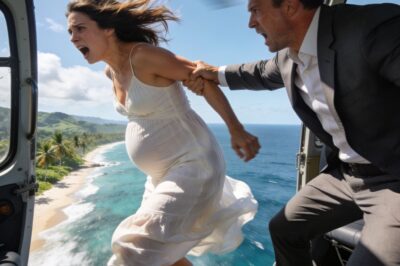 The husband pushes his pregnant billionaire wife from a helicopter to claim the inheritance… never imagining that she was already prepared.