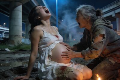 With my 9 month pregnant belly, I ran and hid under a bridge. When labor started, a homeless woman appeared. Not knowing I was a millionaire, she helped me give birth and took me and my baby in. The next morning one piece of news shook the entire city..