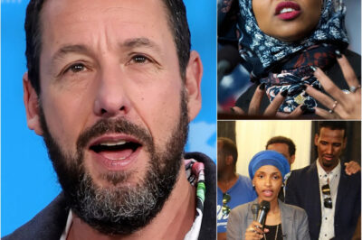 “THE COUNTRY WOULD BE SAFER WITHOUT SOMALIAN IMMIGRANTS — STARTING WITH ILHAN OMAR!”  This shocking statement, allegedly made by Adam Sandler in a speech, is causing a stir in the media and on social networks. According to circulating information, the actor directly targeted Congressman Ilhan Omar, a naturalized American citizen of Somali origin. He is accused of questioning cultural loyalty and constitutional values, implying that some immigrants show contempt instead of gratitude. The phrase “starting with Ilhan Omar” immediately ignited controversy, with many criticizing it as xenophobic and deeply divisive. Meanwhile, supporters argue that Sandler was simply stating what the “silent majority” thinks. The debate continues to escalate, reflecting the growing divide in American politics.