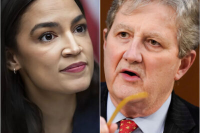“Say one more dumb word, old boy, and I’ll embarrass you on national TV,” AOC fired across the chamber, her voice cutting through the air like a blade. Conversations died mid-sentence as she leaned forward, a razor-thin smile hinting she was ready to torch Sen. Kennedy’s credibility in real time. But Kennedy didn’t blink. He stood deliberately, locking eyes with her in a stare so steady it felt preloaded with impact. The tension coiled tight enough to snap. “You want embarrassment?” he replied evenly, stepping toward the microphone with unhurried confidence. “Try surviving this.” A murmur rolled through the Senate—equal parts shock and anticipation. AOC’s smile flickered for a split second. Then Kennedy dropped a verbal grenade that detonated into audible gasps, scattered laughter, and stunned silence. Reporters pounded their keyboards as if racing a deadline siren. In less than half a minute, the energy shifted: AOC bristling, Kennedy composed, and the entire chamber crackling with electric disbelief.