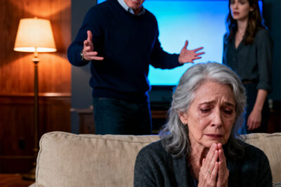 I was watching television in the living room when my son-in-law walked in, turned it off, and said to me: “Go to your room, old lady. This living room is mine now.” My daughter looked away. I took my keys and left. The next day, a man in a suit rang the doorbell.