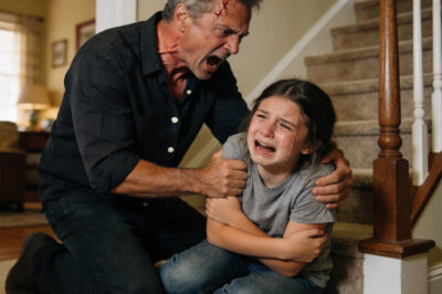 “We have to leave, Daddy.” My daughter’s voice was barely more than a whisper—but the fear in it stopped me cold. We hadn’t even pulled out of the driveway yet, and something in her eyes told me this wasn’t just a child’s imagination. I didn’t understand what she’d seen… but within minutes, I would realize leaving wasn’t a choice—it was the only chance we had.