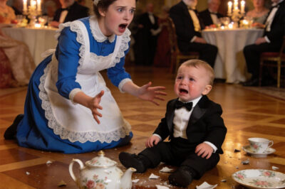 He was hurling plates across a luxury restaurant, ignoring every warning—even his millionaire father couldn’t calm him down. Guests watched in stunned silence… until a quiet waitress stepped forward and did something no one expected. Within seconds, the chaos stopped—and the lesson she taught him was something no amount of money could ever buy.