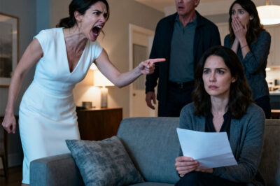 My sister sla:pped me, shouting, “I’ll crush your arrogance—that house is mine!” While my parents supported her and demanded I transfer my new house to her, I revealed a crucial document… and their faces went white with sh0ck.