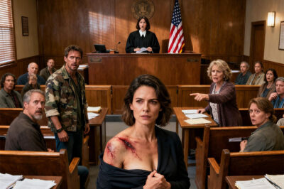 My own family hauled me into court, insisting I was pretending to be a veteran. “She never served in the military. She’s been living a lie and stealing our family’s reputation,” my mother spat while under oath. I didn’t respond. I kept my eyes fixed on the judge. She slowly stood from the bench. And when I lifted my shirt to reveal the scar carved into my shoulder, the entire room froze in disbelief. What followed was a consequence they never imagined…